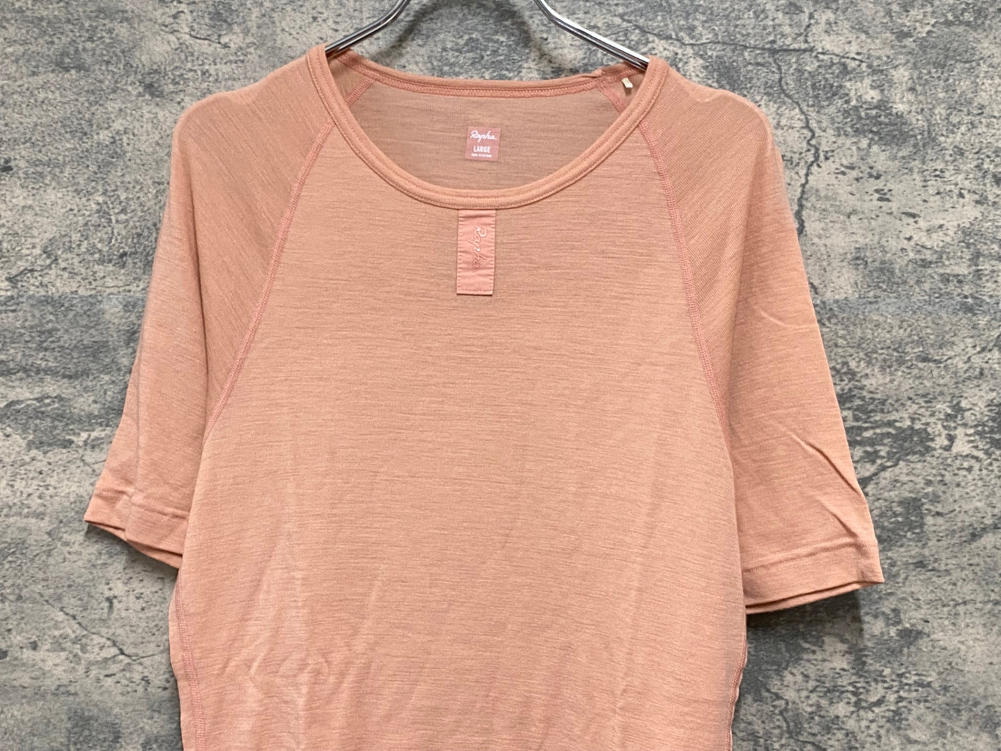 JB026 ラファ Rapha MERINO BASE LAYER - SHORT SLEEVE 半袖 ベースレイヤー ピンク L