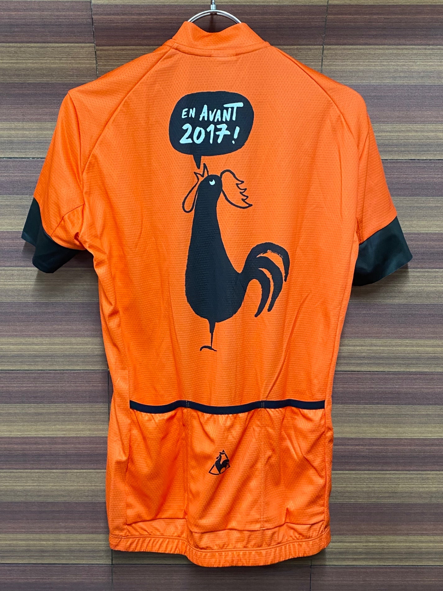 IT944 ルコックスポルティフ le coq sportif 半袖 サイクルジャージ オレンジ M