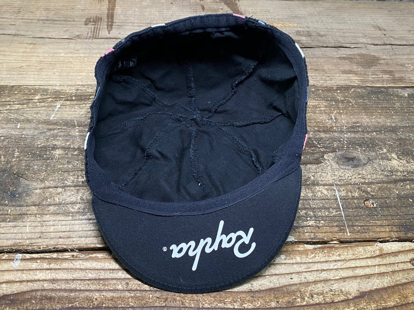 IS730 ラファ Rapha サイクルキャップ 黒 白 ピンク フリーサイズ