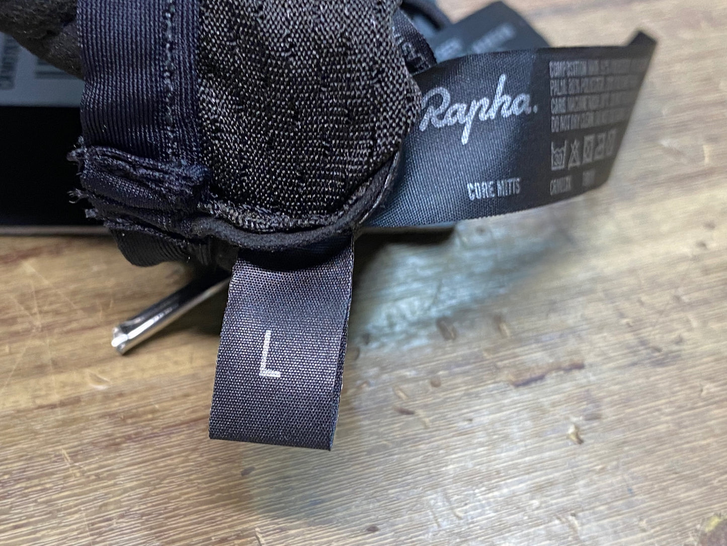 JB131 ラファ Rapha CORE MITTS 指切り グローブ 黒 L
