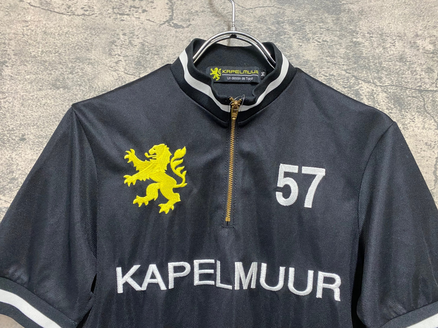 JC243 カペルミュール KAPELMUUR 半袖 サイクルジャージ 黒 M ハーフジップ