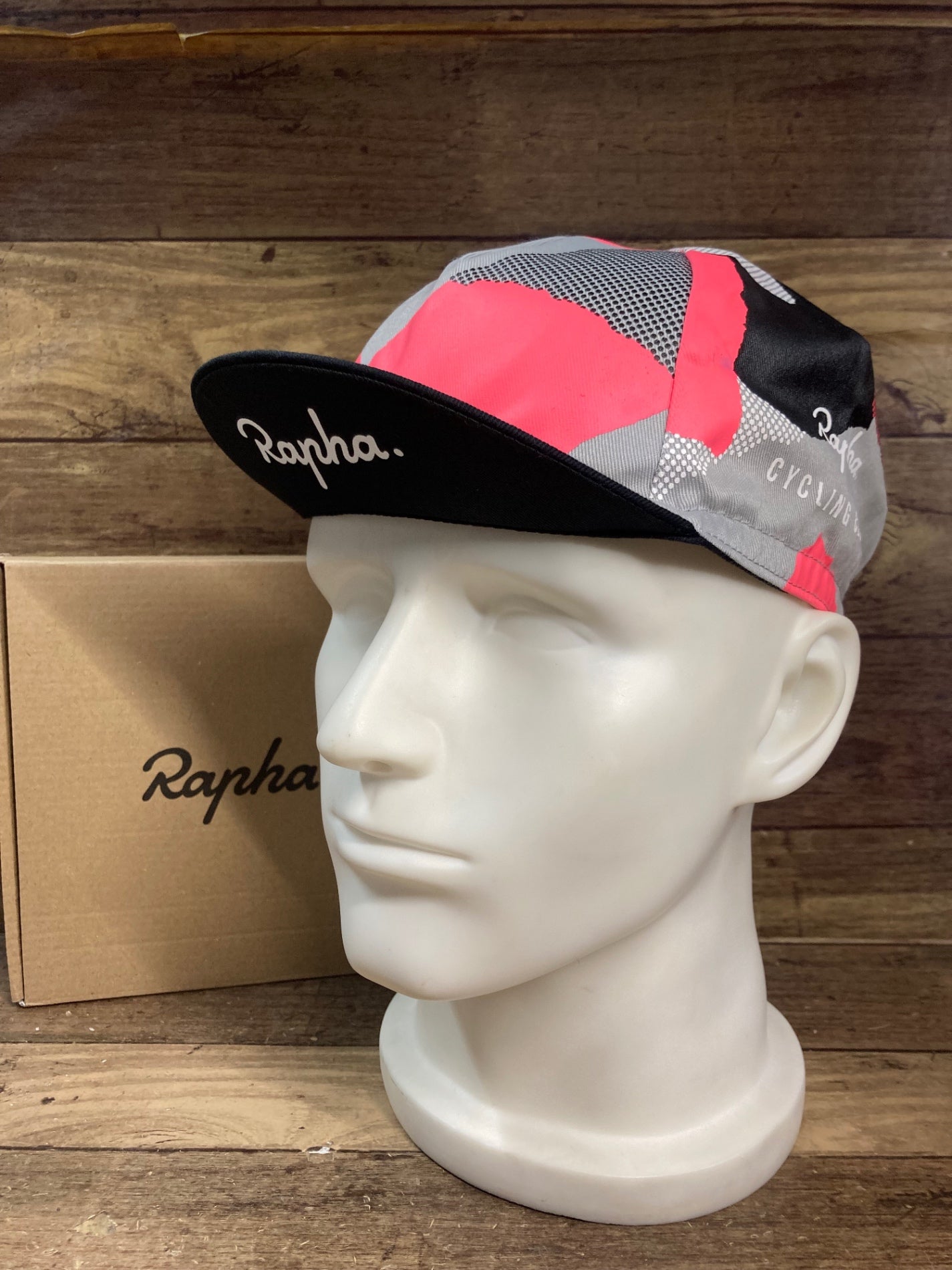 HZ948 ラファ Rapha RCC サイクルキャップ COTTONCAP ピンク/グレー