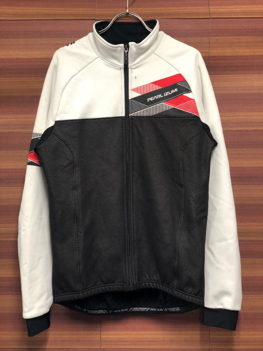 IN757 パールイズミ PEARL iZUMi 長袖 サイクルジャケット 白 黒 XL 裏起毛 ※汚れあり