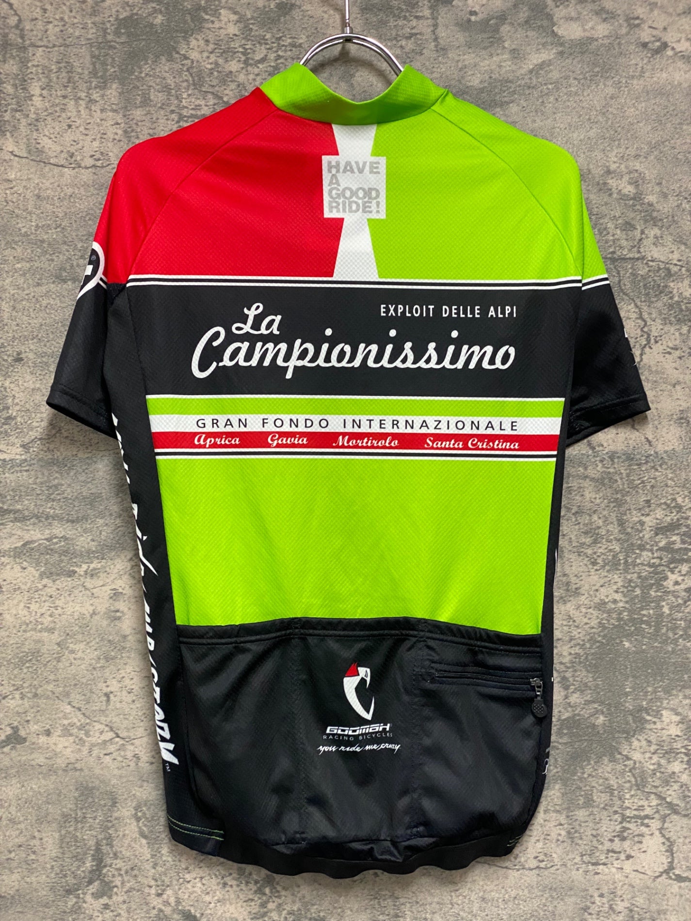 JB915 アソス ASSOS 半袖 サイクルジャージ 緑 黒 GOOMAH