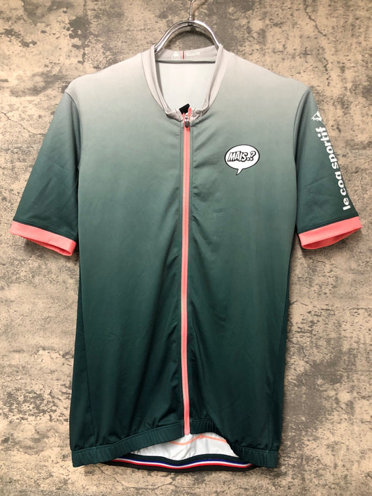 IX576 ルコック le coq sportif 半袖 サイクルジャージ 緑 M