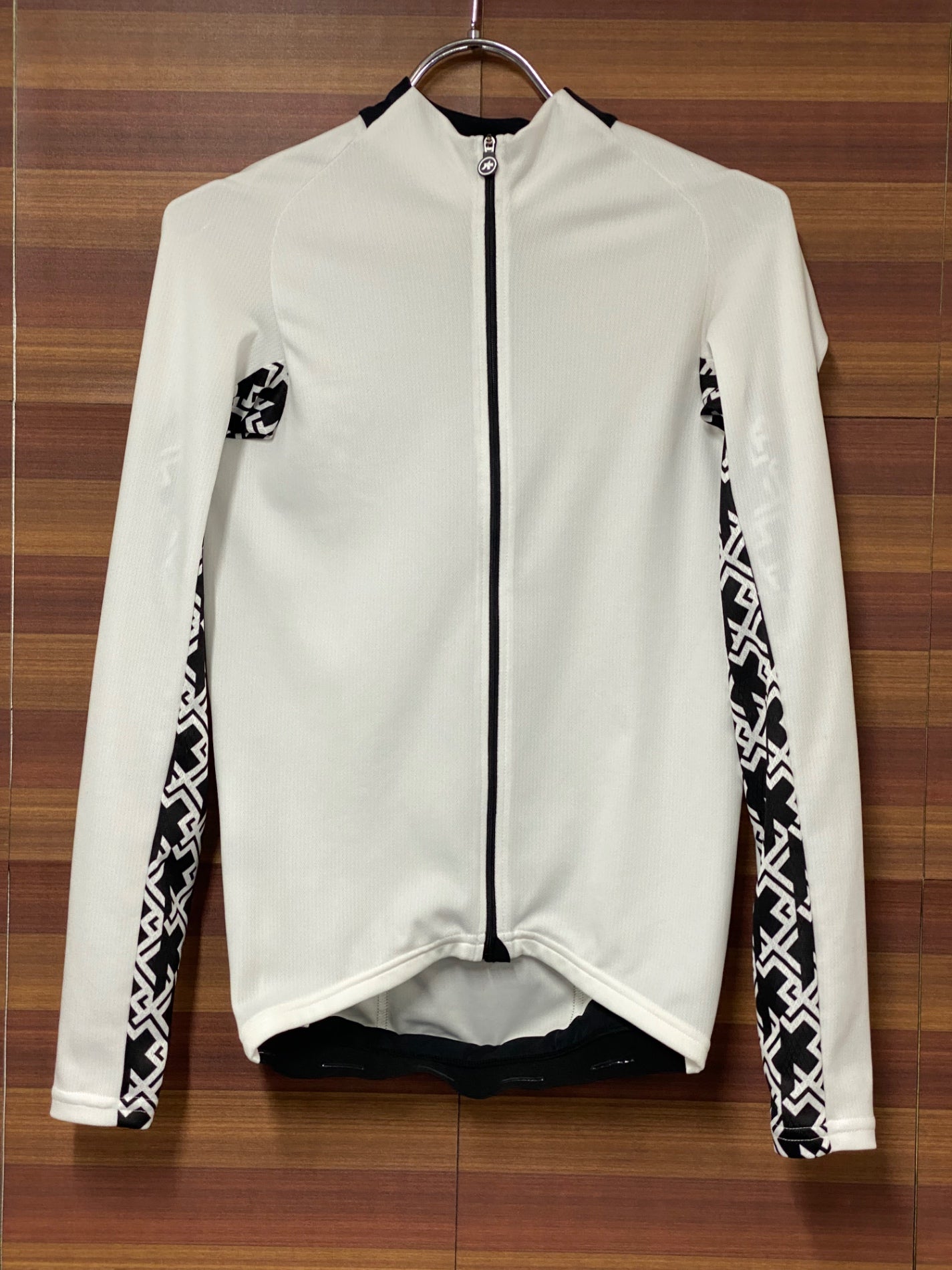 IL598 アソス Assos MILLE GT Summer Long Sleeve Jersey 長袖 サイクルジャージ 白黒 XS