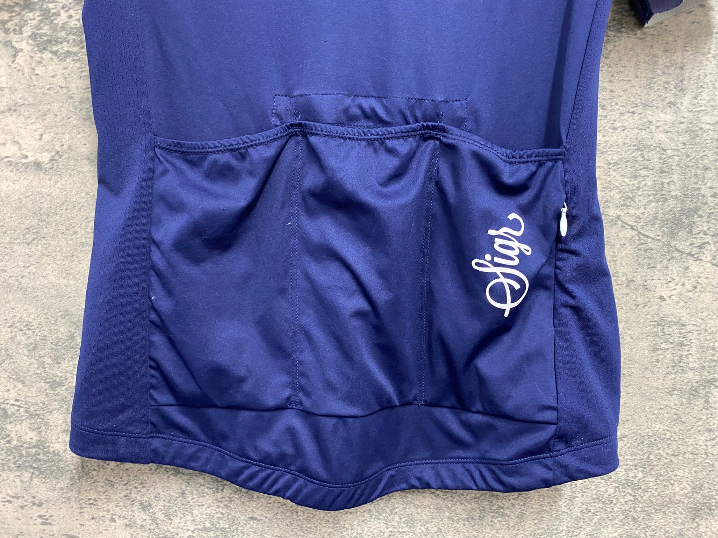 JA489 シーガー Sigr BLAKLOCKA 半袖 サイクルジャージ 紺 S