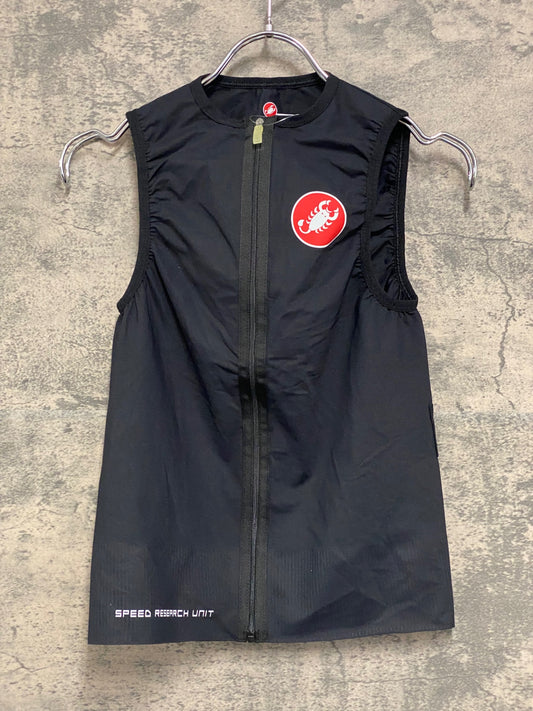 IZ466 カステリ CASTELLI ROSSOCORSA BODY PAINT ジレ サイクルベスト 黒 S