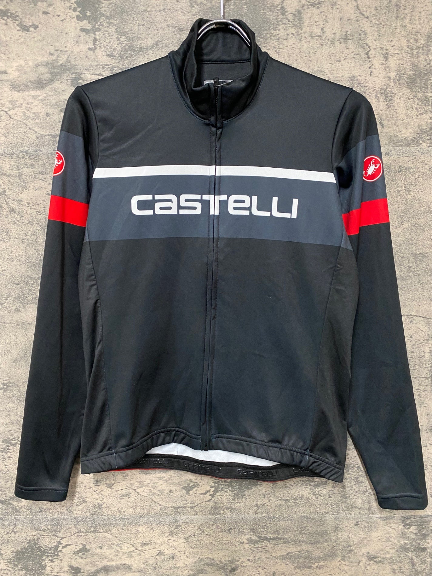 JC360 カステリ CASTELLI 長袖 サイクルジャージ 黒 M 裏起毛