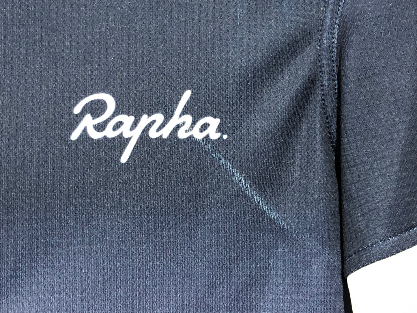 IM003 ラファ Rapha SUPER LIGHTWEIGHT JERSEY 半袖サイクルジャージ 白青 S ほつれあり