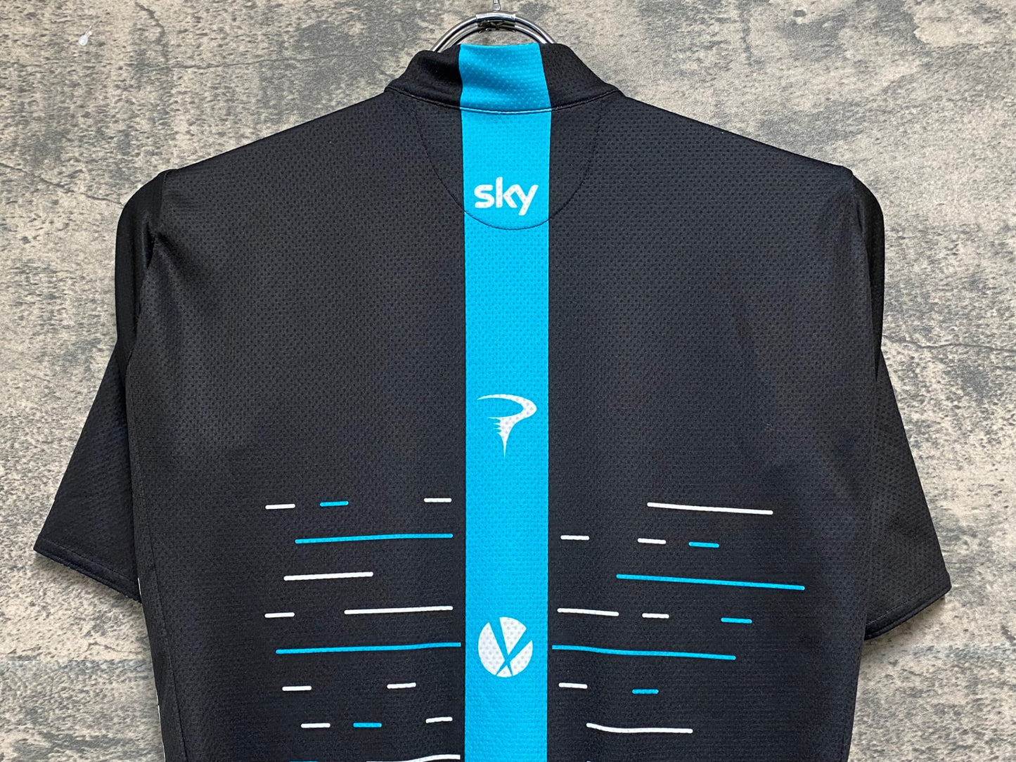 JC803 カステリ CASTELLI 半袖 サイクルジャージ 黒 S TEAM sky
