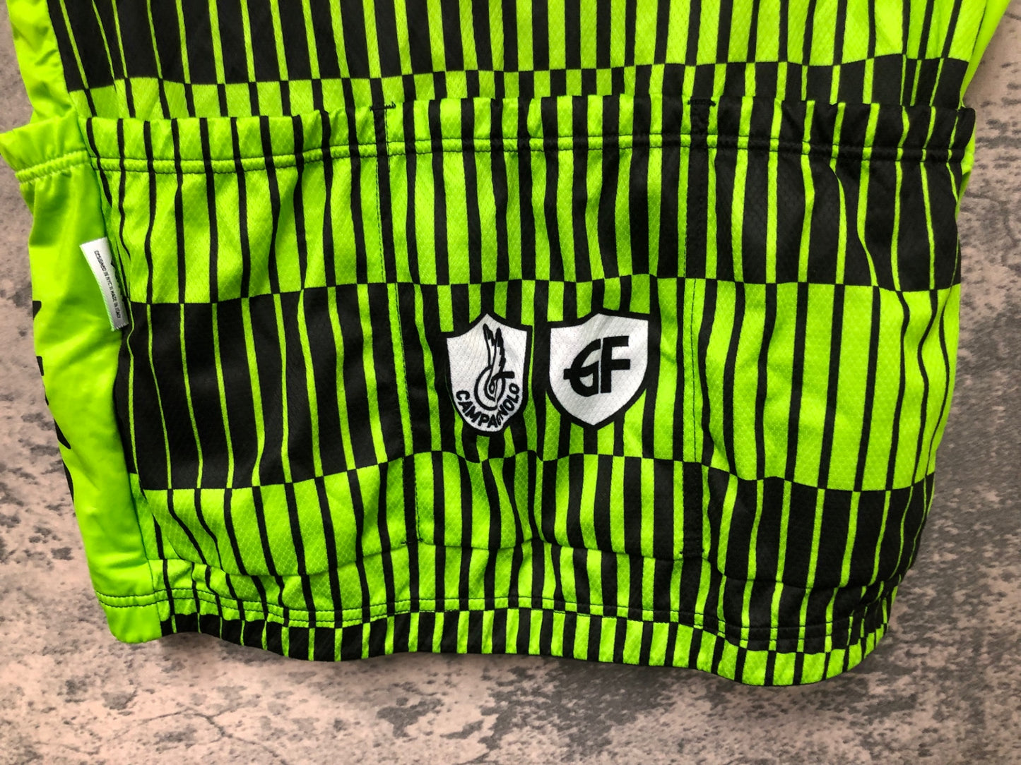 IX199 GFNY Campagnolo 半袖 サイクルジャージ 黄緑 M