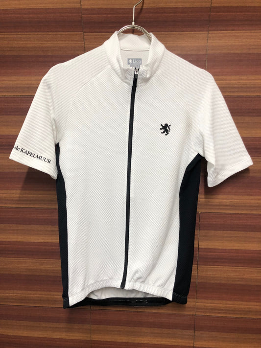 IQ762 リオンドカペルミュール Lion de KAPELMUUR 半袖 サイクルジャージ 白 M