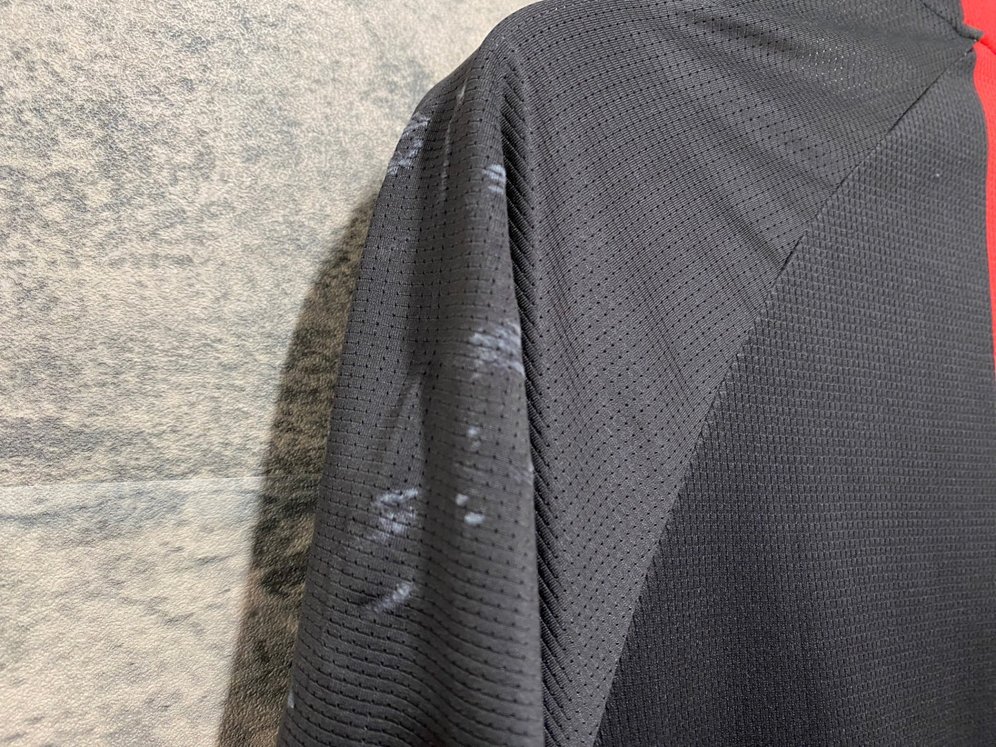 IW571 タイム TIME 半袖 サイクルジャージ 黒赤 S