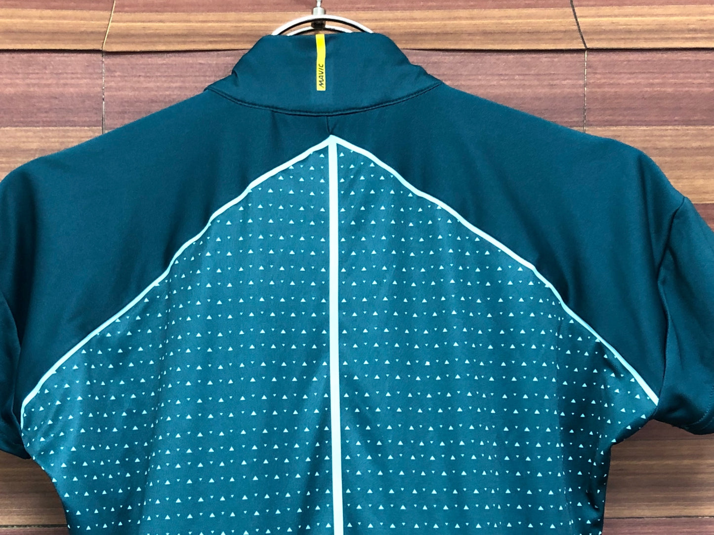 IR902 マヴィック MAVIC 半袖 ハーフジップ サイクルジャージ 緑 S