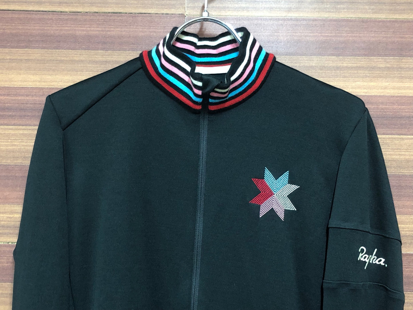 IJ598 ラファ Rapha CROSS 18 CLASSIC LS JERSEY 長袖 サイクルジャージ 黒 S