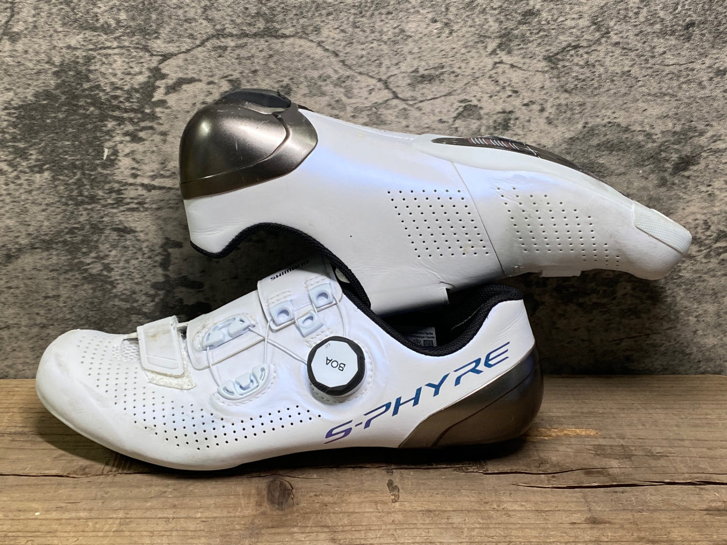 IX015 シマノ SHIMANO S-PHYRE SH-RC902T ビンディングシューズ 白 EU39.5 SPD-SL