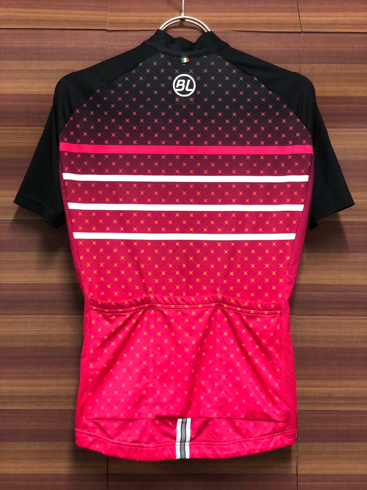 IR906 バイシクルライン BL 半袖 サイクルジャージ ピンク 黒 XS