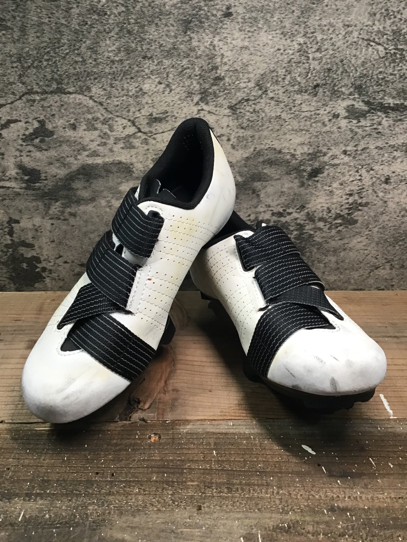 IJ960 フィジーク fizik テンポ TEMPO R5 POWERSTRAP SHOES ビンディングシューズ SPD-SL 白 ER38