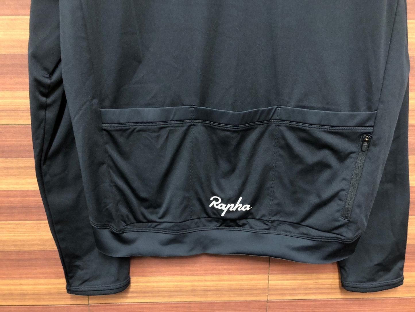 HZ149 ラファ Rapha CORE LONG SLEEVE JERSEY 長袖 サイクルジャージ 黒 XL 裏起毛