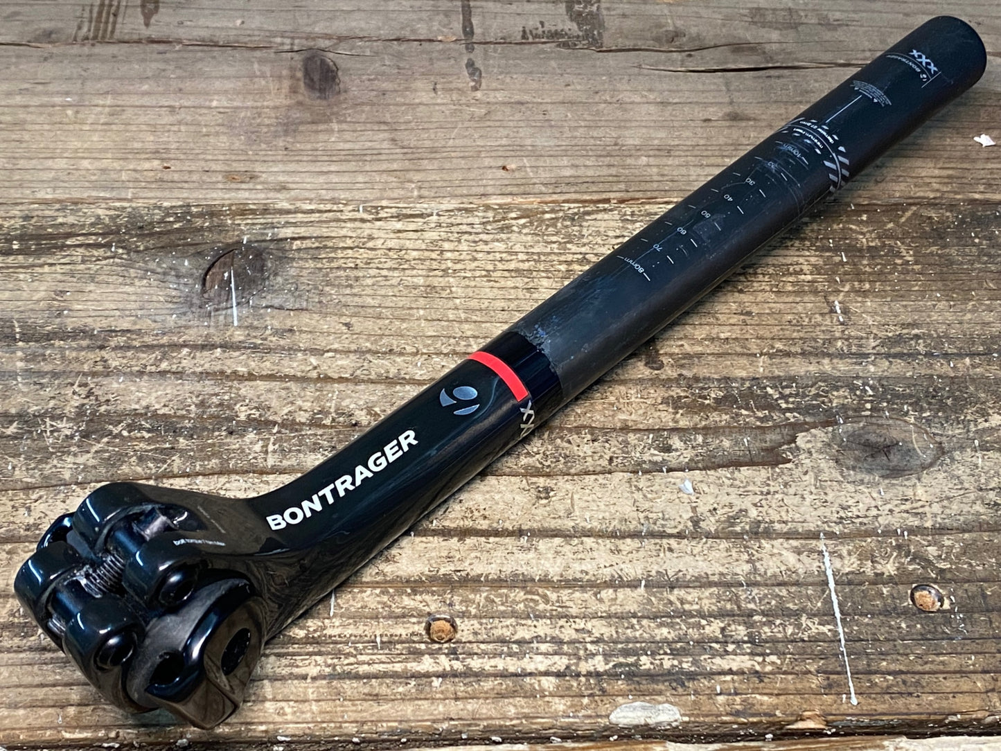 IX437 ボントレガー BONTRAGER XXX カーボン シートポスト 350mm Φ27.2 締め跡