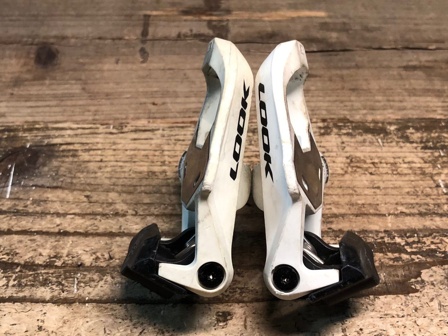 IZ666 ルック LOOK ケオ KEO2 MAX ビンディングペダル クロモリシャフト 白