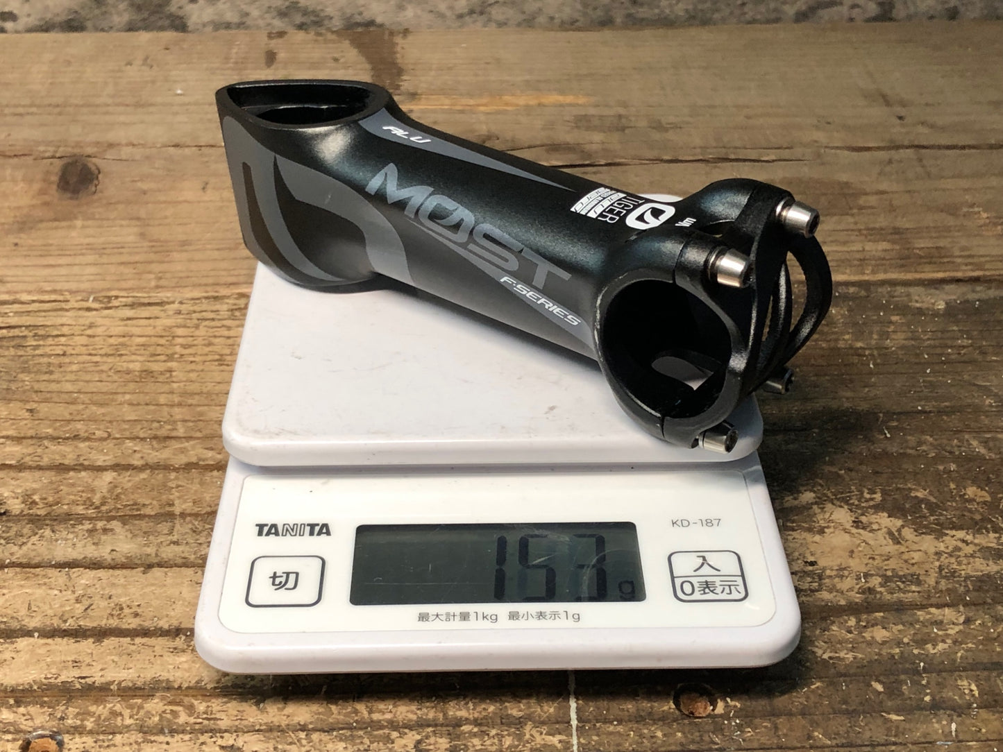 IZ728 モスト MOST TIGER ALU AERO アルミステム 黒 Φ31.8 OS 110mm 8° 臼欠品