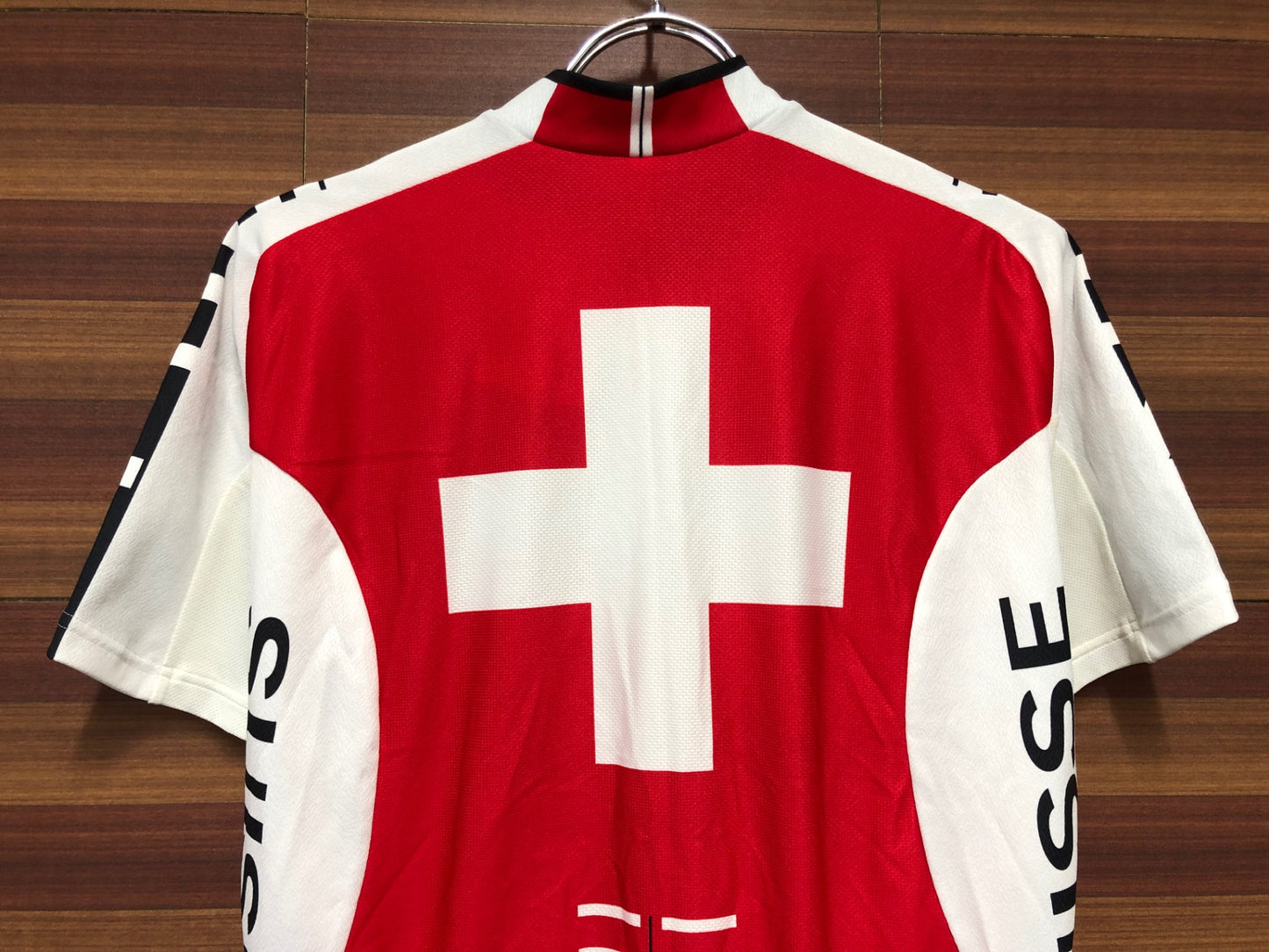 II212 アソス assos federation Swiss Jersey 半袖 サイクルジャージ 白赤 L