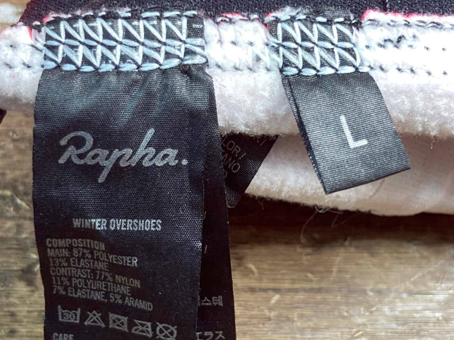 HU151 ラファ Rapha WINTER OVERSHOES ピンク L ※汚れ