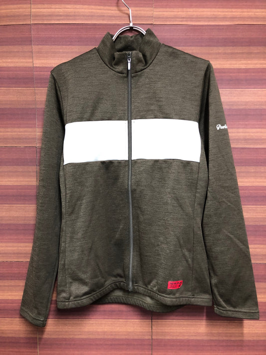 IN396 パールイズミ PEARL iZUMi 長袖サイクルジャージ L 茶 裏起毛