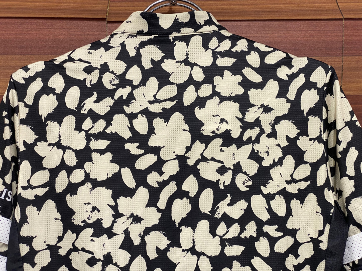 IU267 カフェドシクリステ Cafe du Cycliste FLORIANE Man 半袖 サイクルジャージ 黒 白 XS