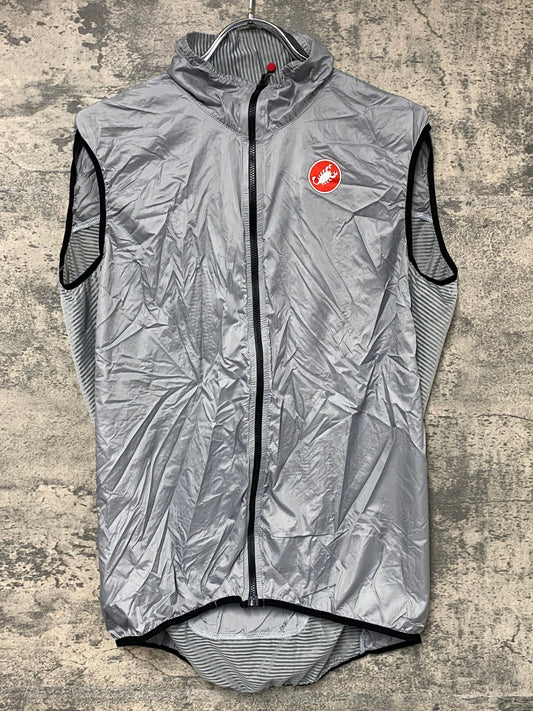 IW428 カステリ CASTELLI ジレ サイクルベスト グレー 2XL
