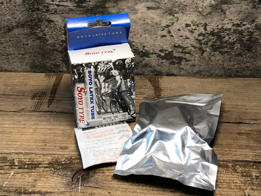 JA061 ソーヨー SOYO ラテックスチューブ LATEX TUBE 1本 WO700×28-32C バルブ長55mm