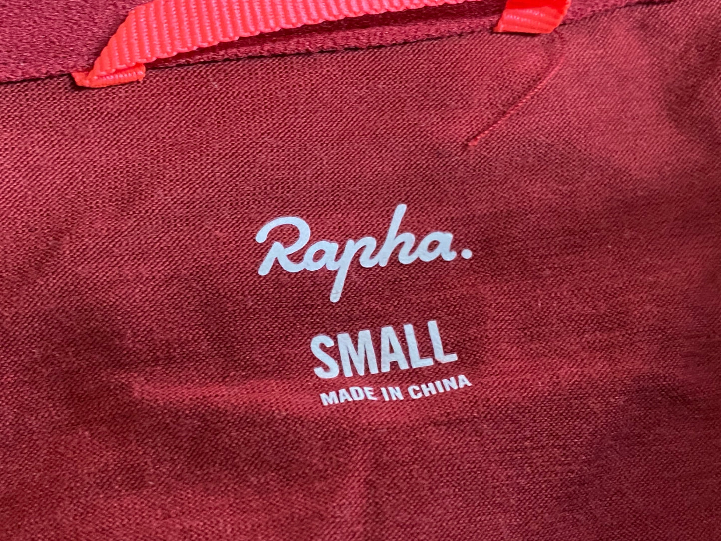 IT063 ラファ Rapha BREVET LONG SLEEVE WINDBLOCK JERSEY 長袖 サイクルジャージ 赤 S