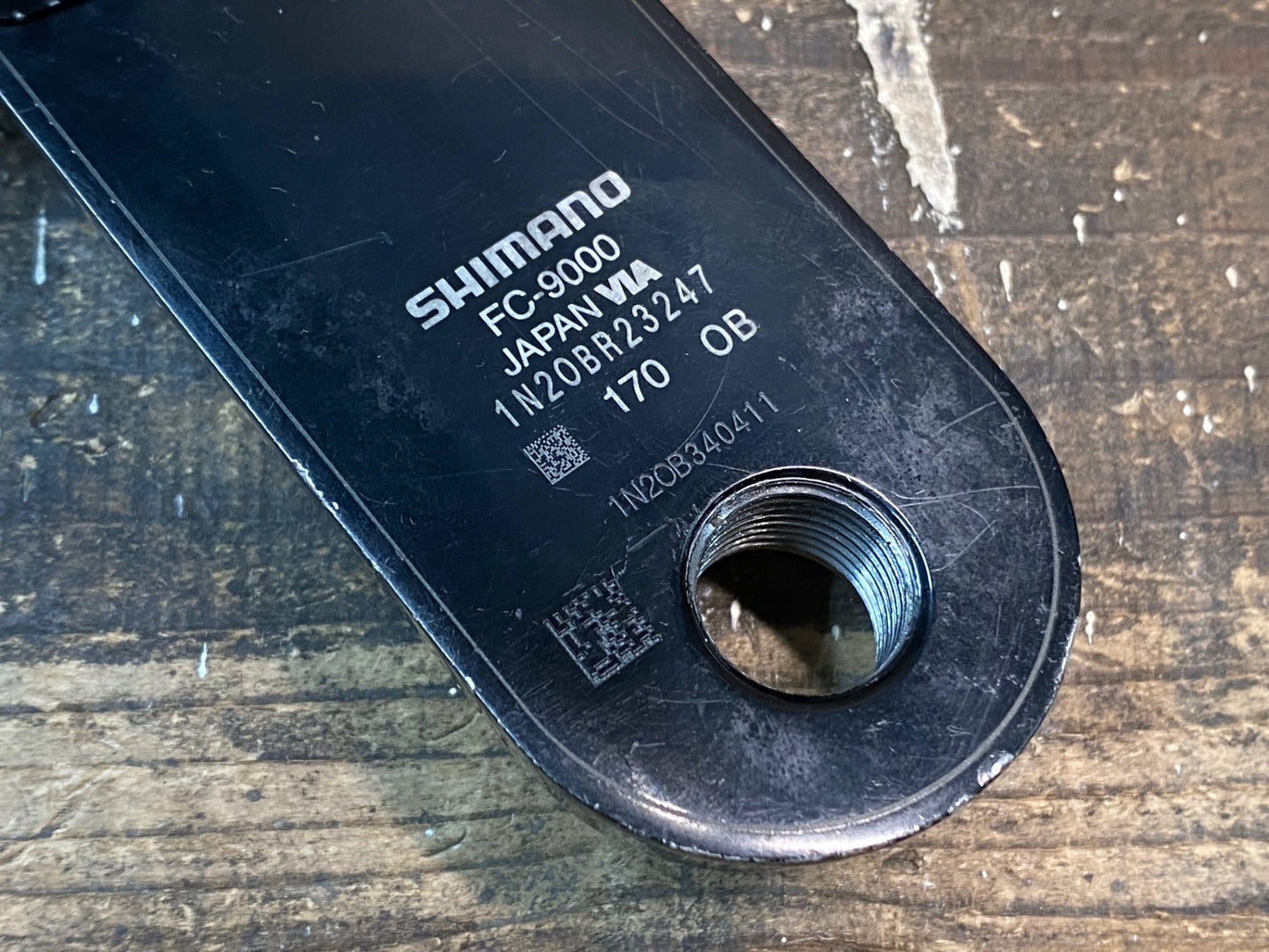 IW905 シマノ SHIMANO デュラエース DURA-ACE FC-9000 52-36T 170mm パイオニア 右側パワーメーター ※通信確認済み