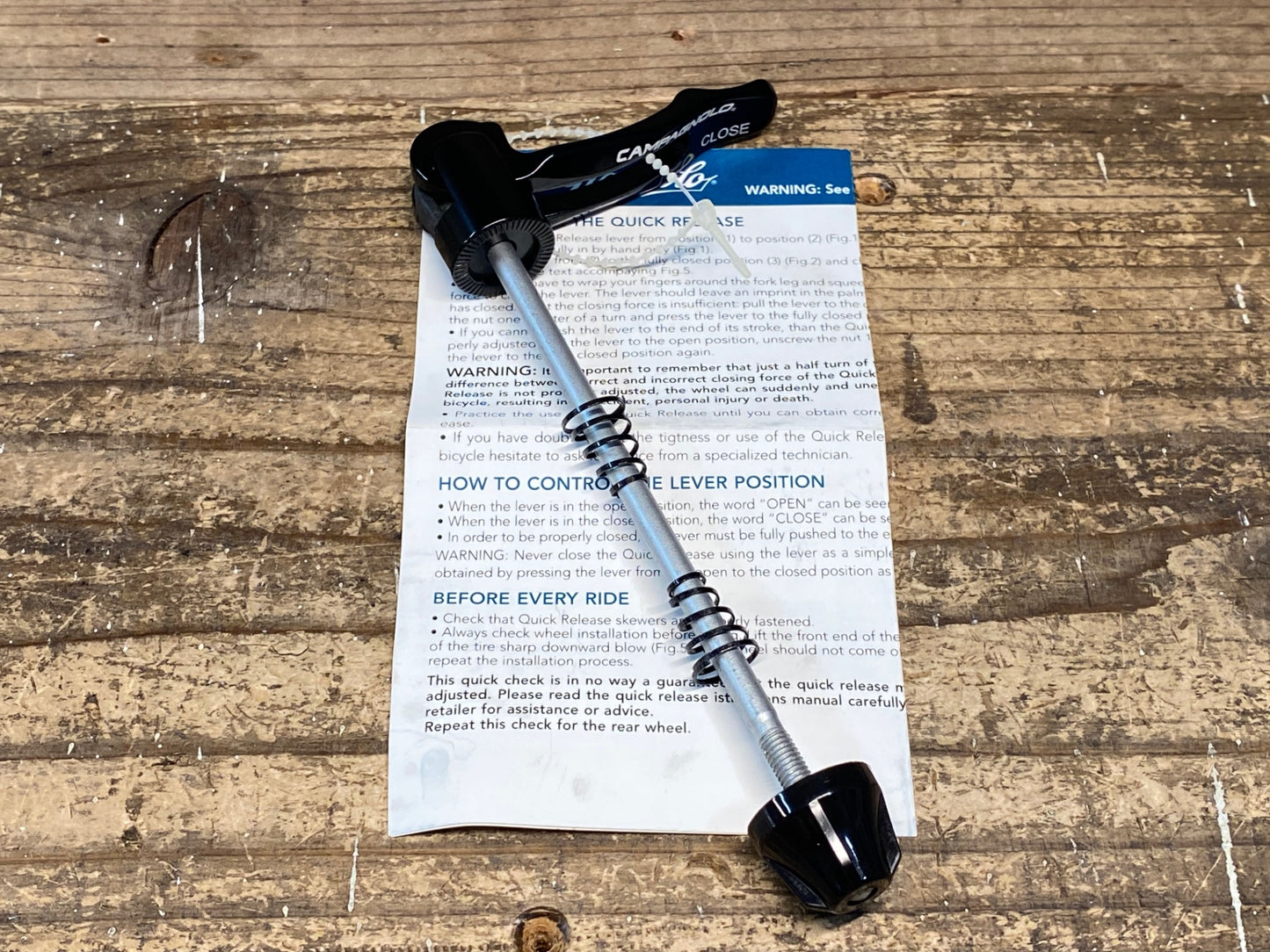 IY222 カンパニョーロ CAMPAGNOLO クリックリリース フロント用