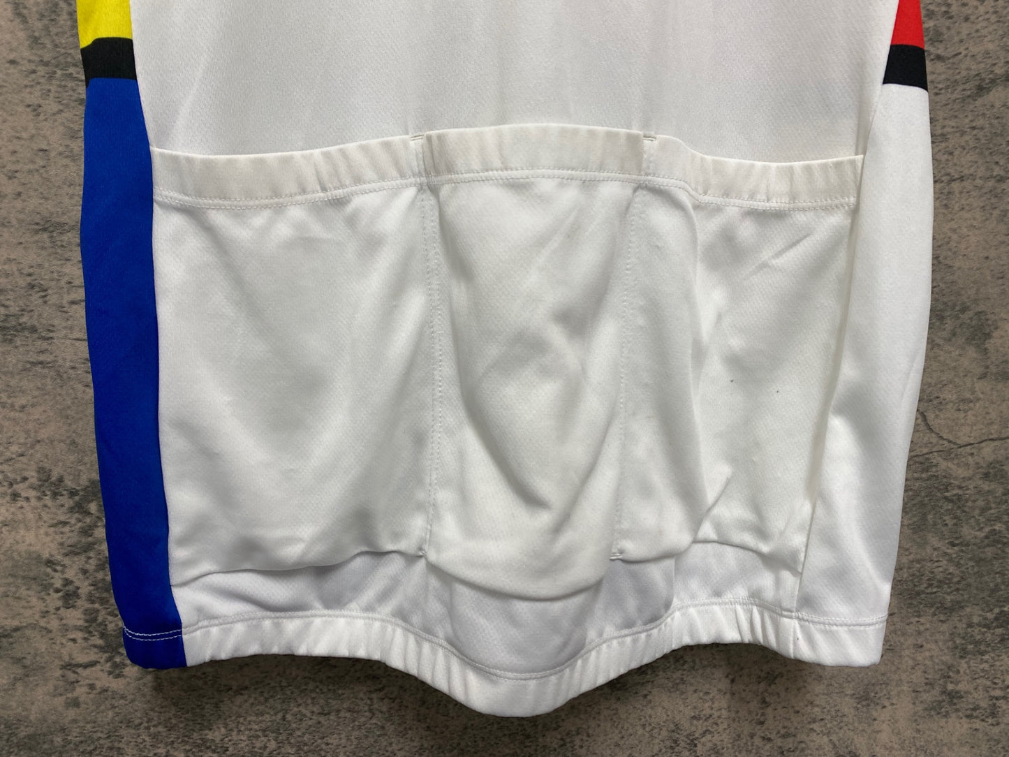 IO089 ルコックスポルティフ le coq sportif 半袖 サイクルジャージ 青 赤 白 L