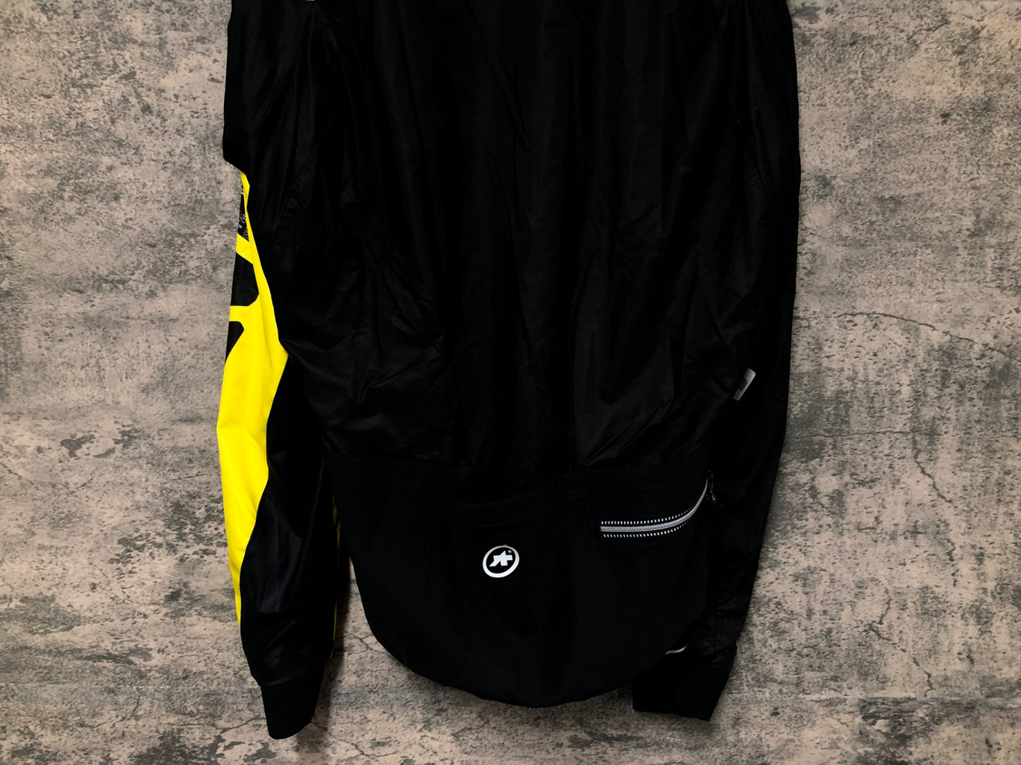 IY441 アソス assos MILLE EVO7 サイクルジャケット 黒 黄 S 裏起毛