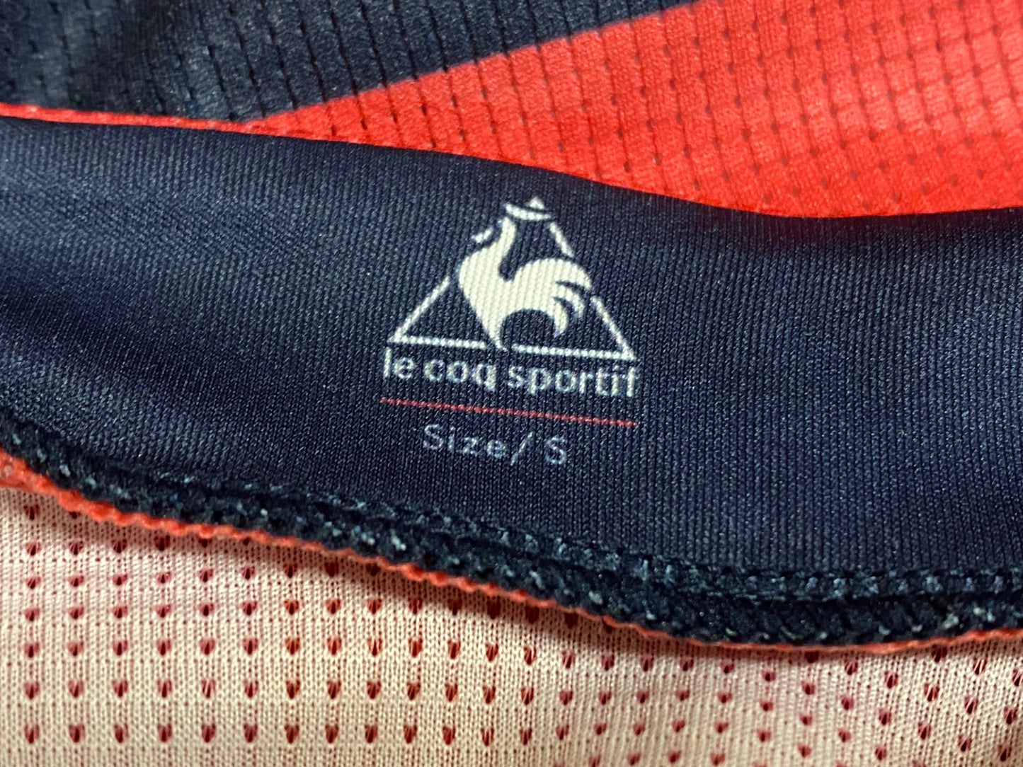 IH972 ルコック le coq sportif 半袖 サイクルジャージ S 赤 黒