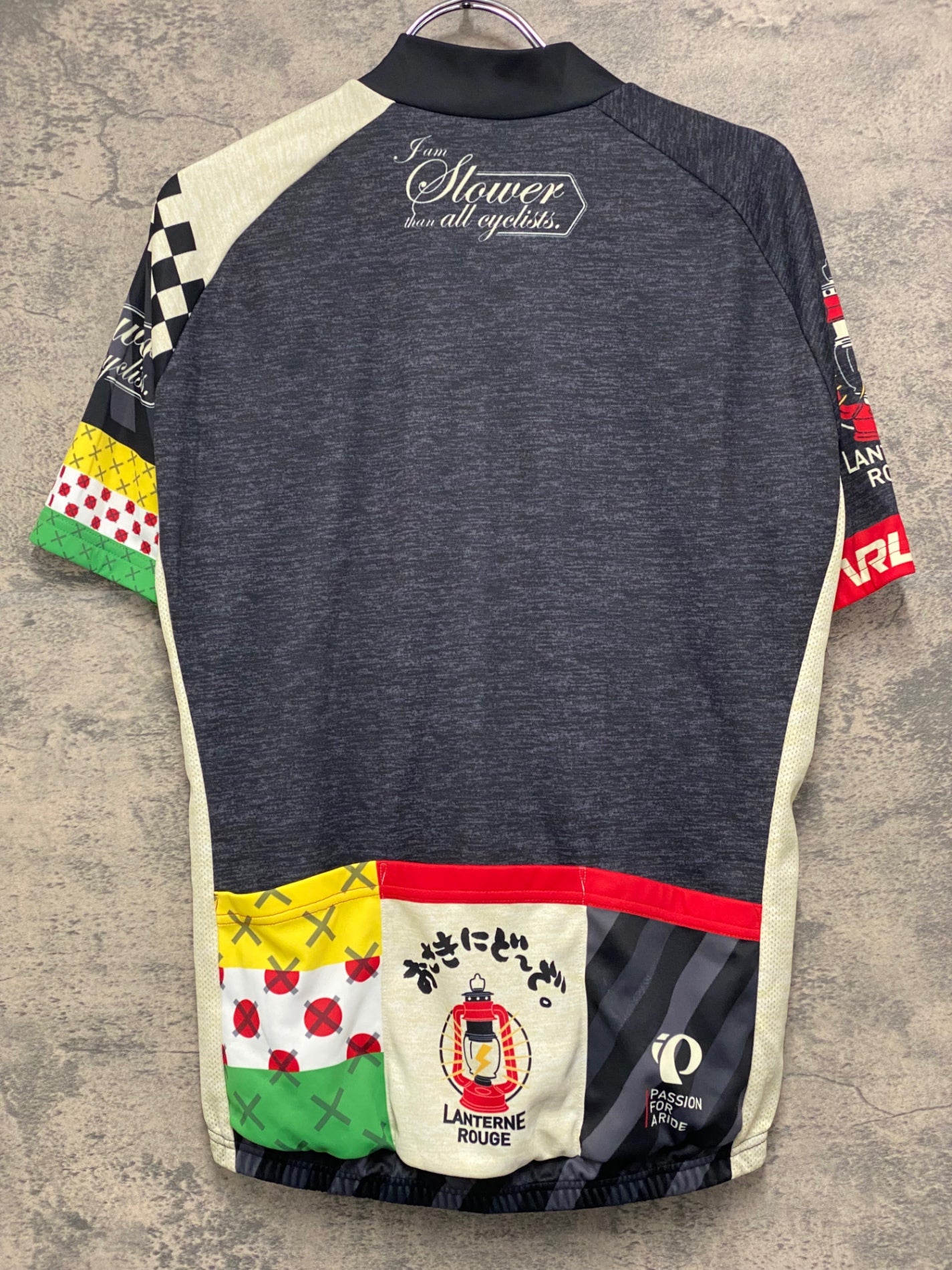 JA638 パールイズミ PEARL iZUMi 半袖 サイクルジャージ 黒 L LANTERNE ROUGE