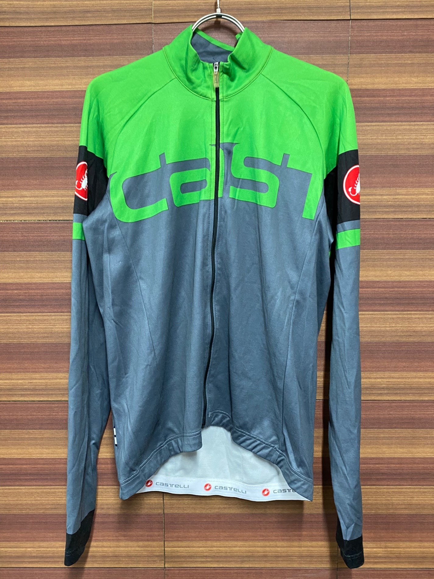 IR533 カステリ CASTELLI 半袖 サイクルジャージ 緑 XL