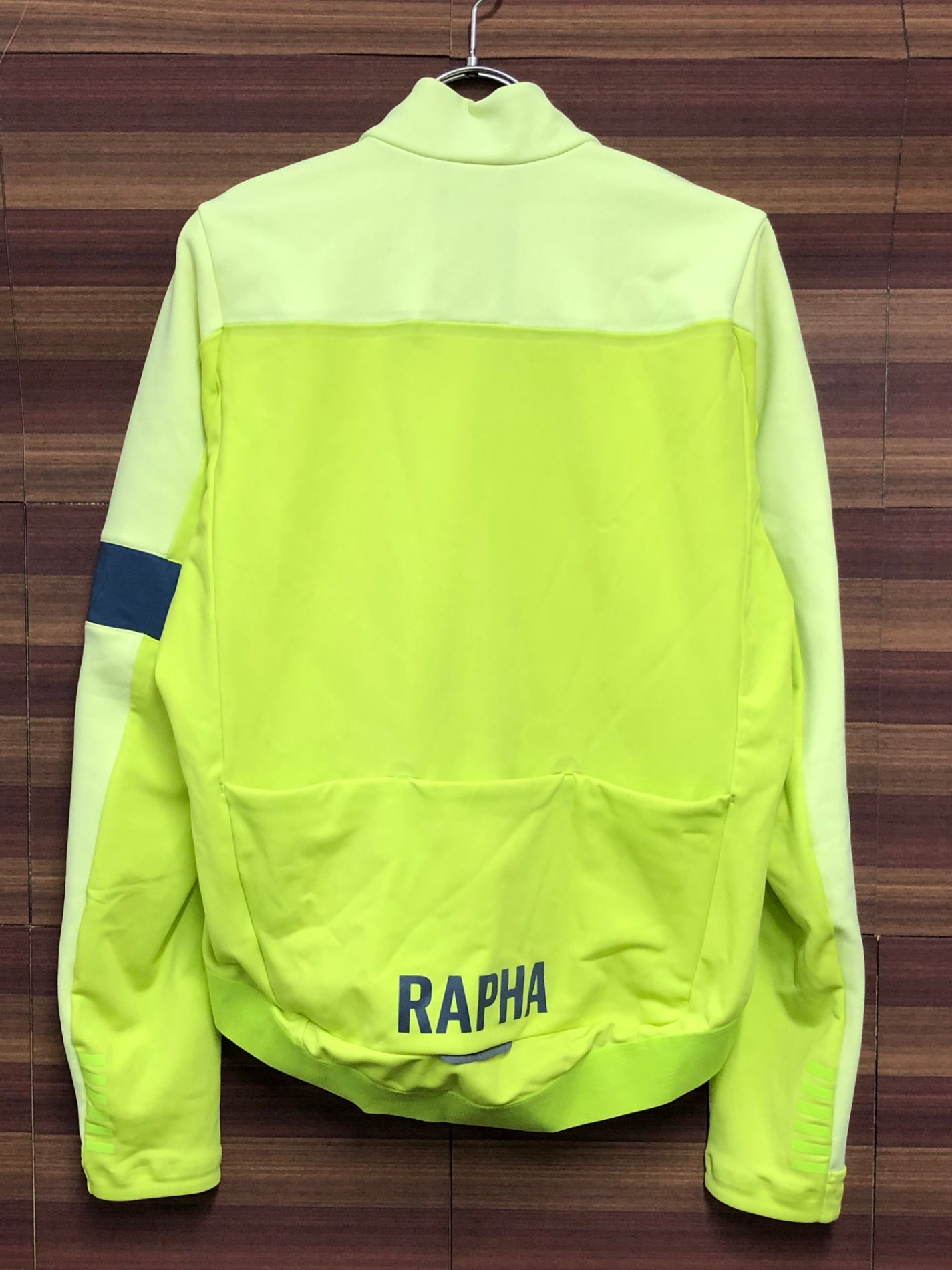 IQ376 ラファ Rapha PRO TEAM WINTER JERSEY 長袖 黄 L 裏起毛