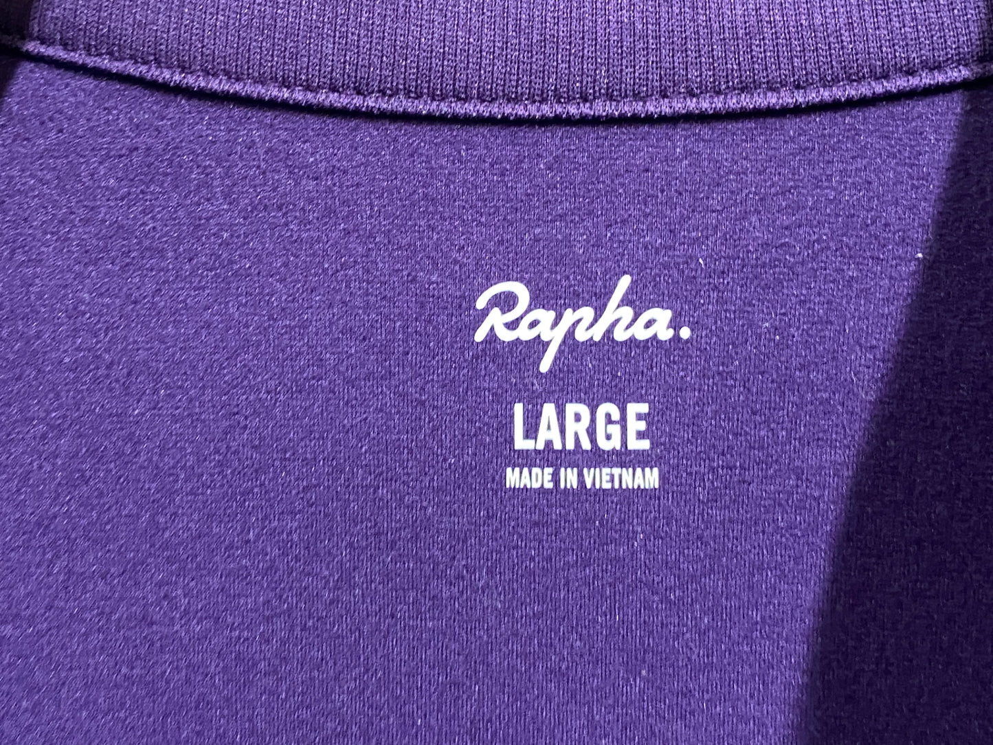 JB039 ラファ Rapha CORE LONG SLEEVE JERSEY 長袖 サイクルジャージ 紫 L 裏起毛
