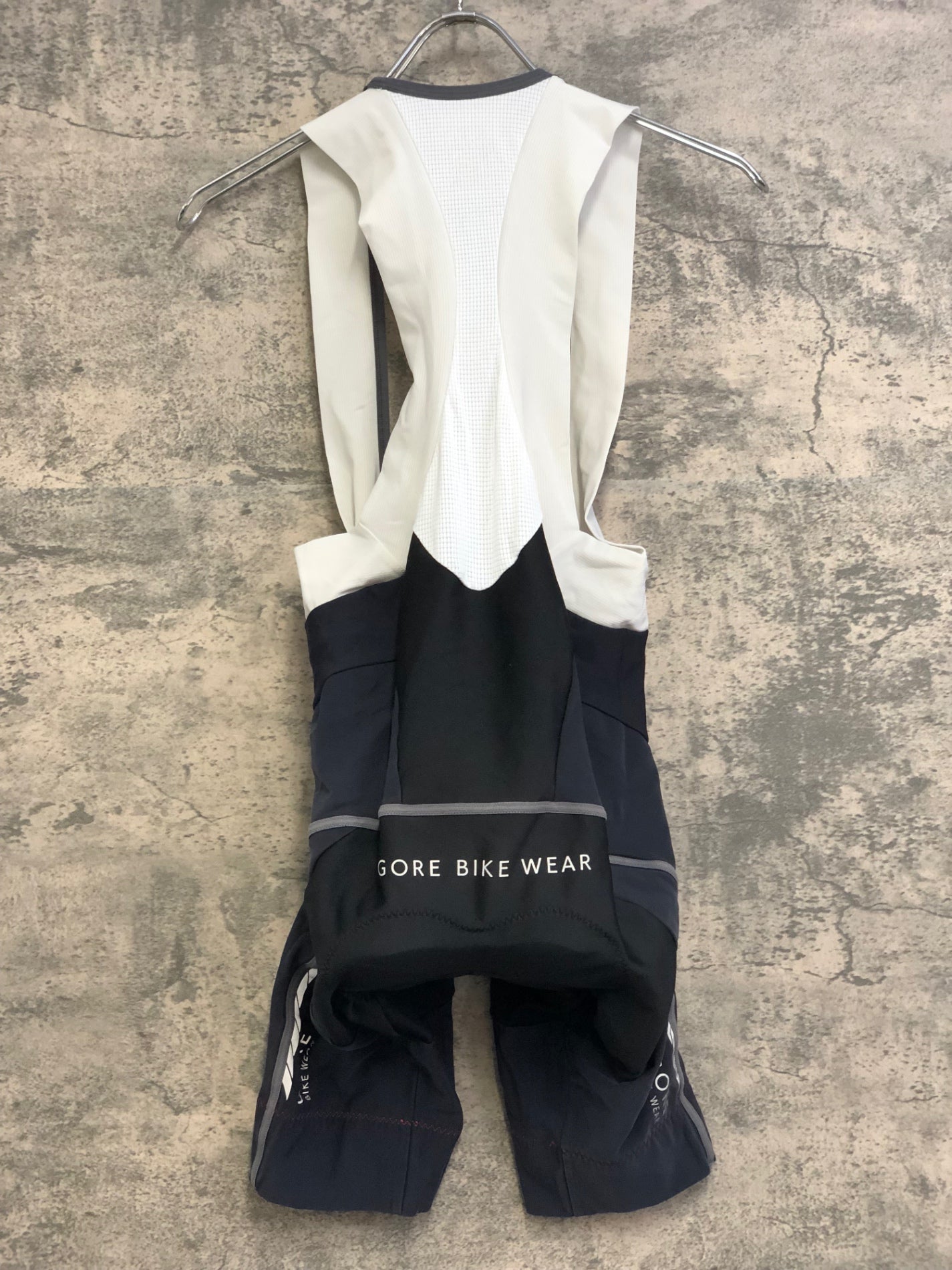 IV339 ゴアバイクウェア GORE BIKE WEAR ビブショーツ 紺 L 裏起毛