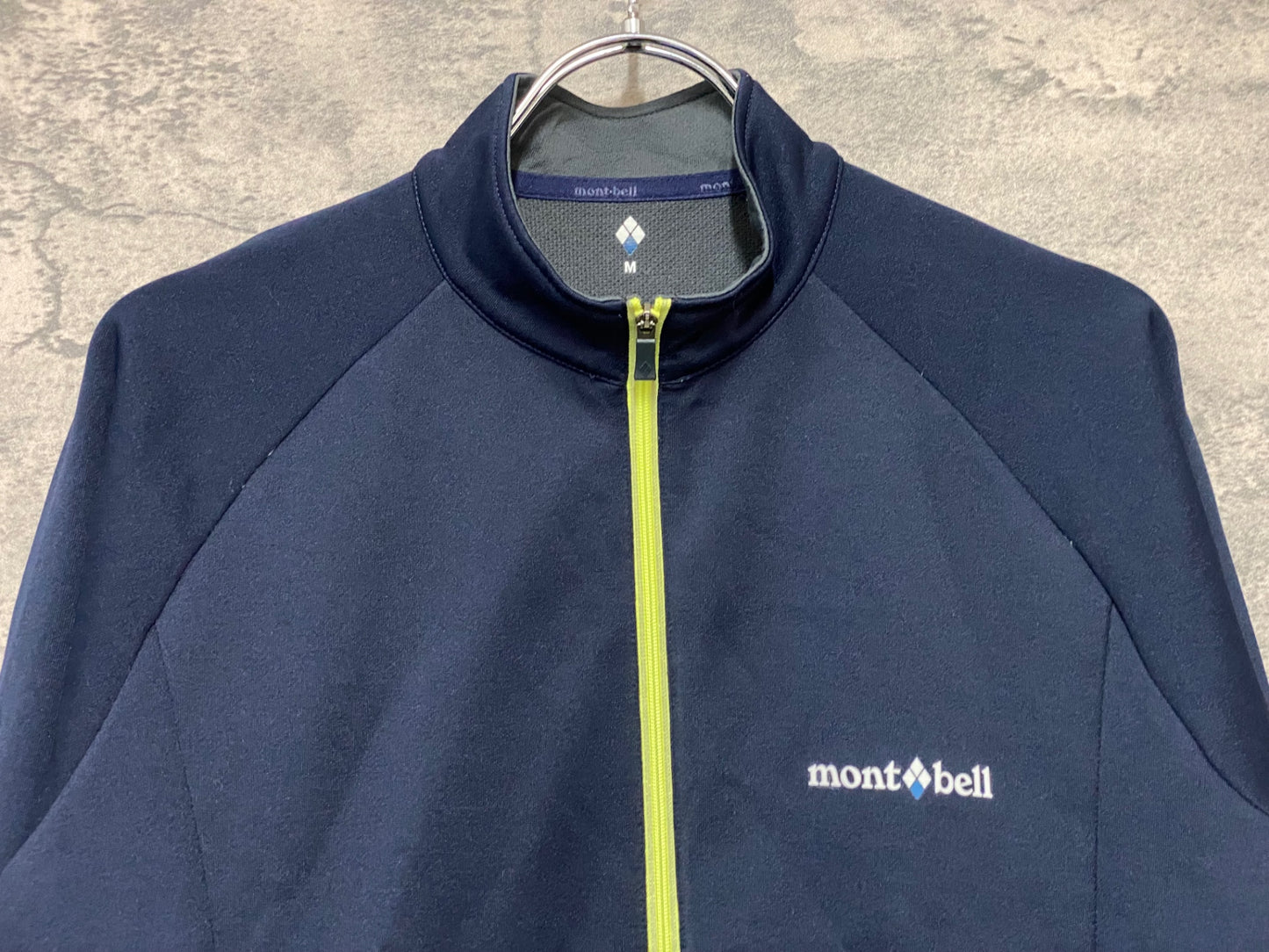 IZ937 モンベル mont-bell サイクルジャージ 長袖 M ネイビーグレー