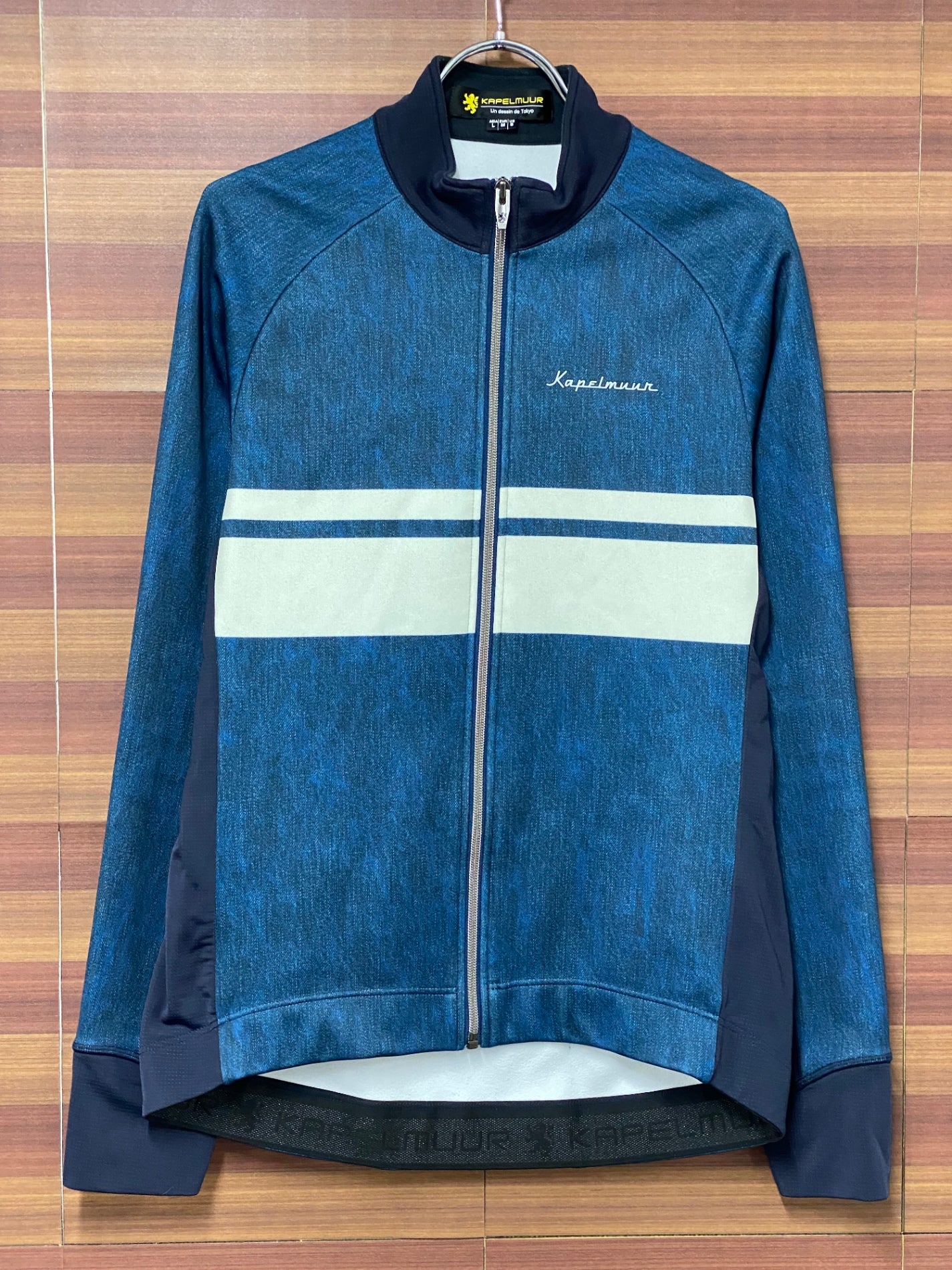 IO238 カペルミュール kapelmuur 長袖サイクルジャケット 紺 L 裏起毛