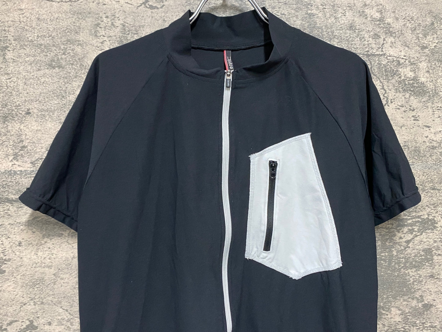 IU716 レリック reric 半袖 サイクルジャージ 黒 XL