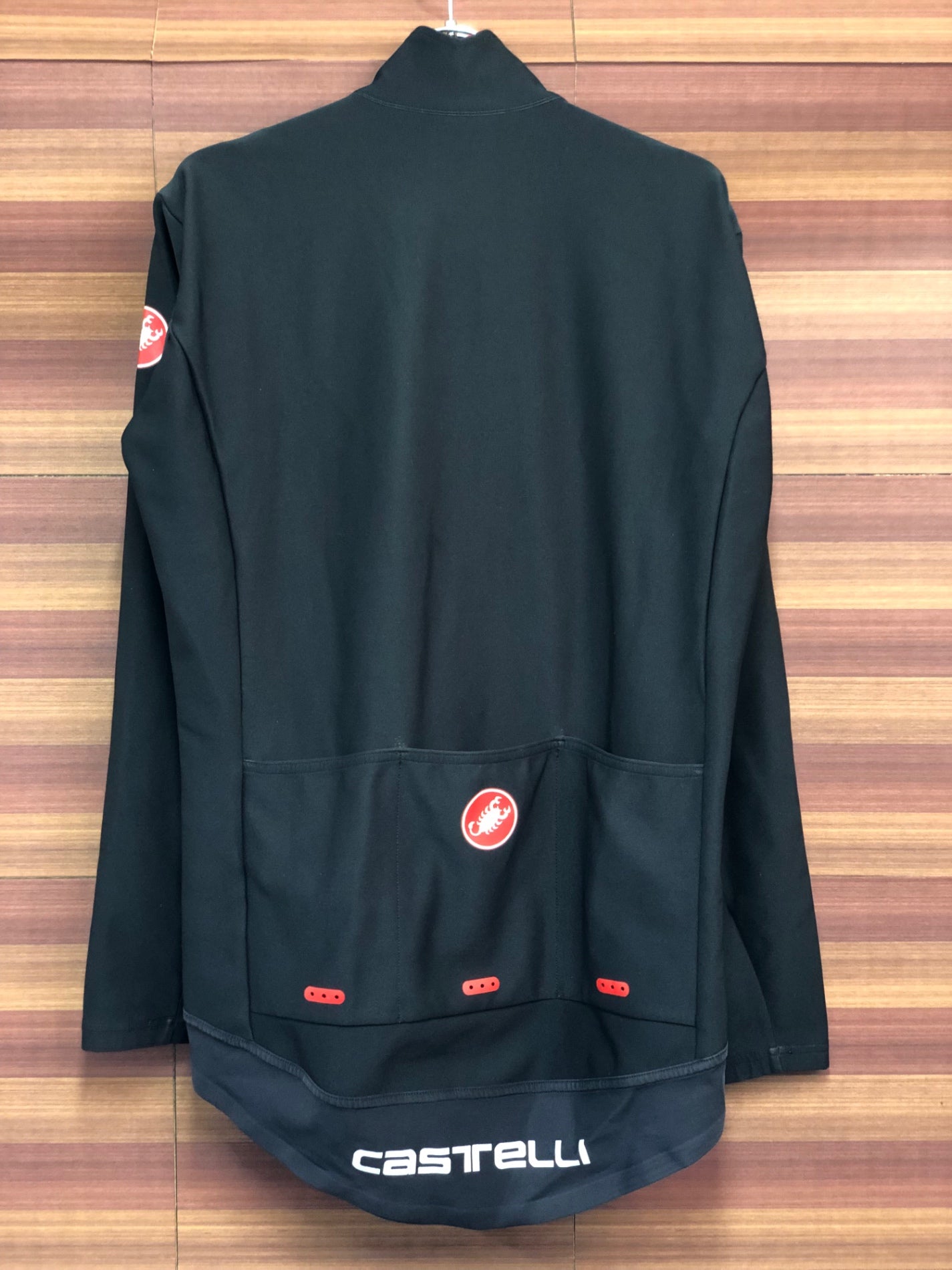 IT116 カステリ CASTELLI ROSSOCORSA perfetto 長袖 サイクルジャケット 黒 L GORE WINDSTOPPER