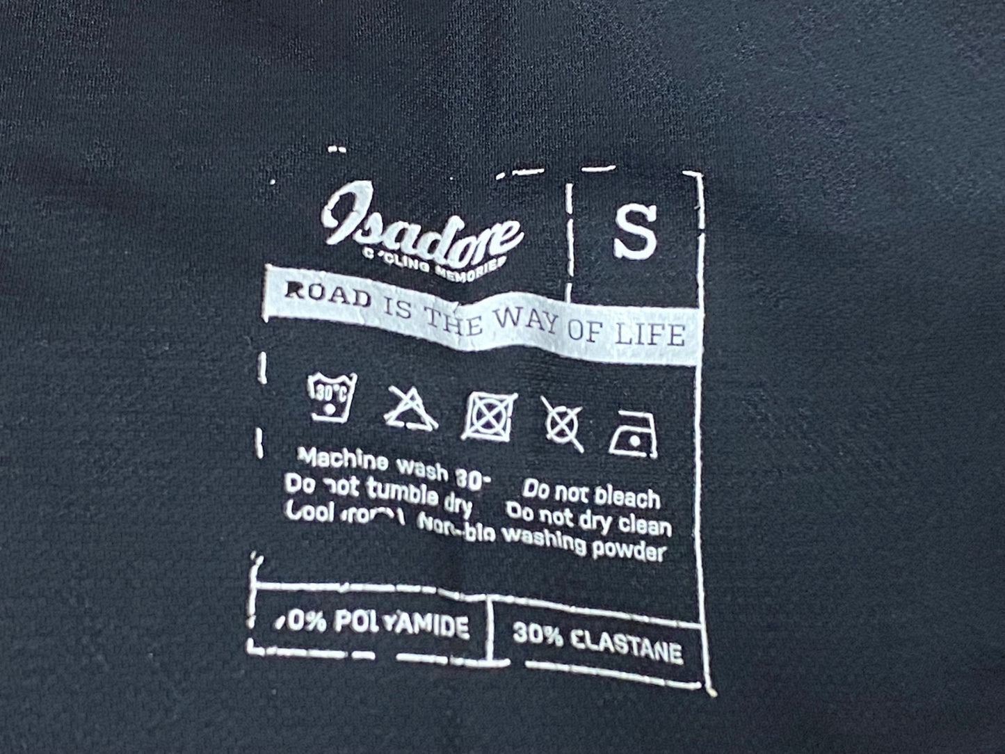 IN518 イザドア Isadore ビブショーツ 黒 茶 S ※パッド内側汚れ