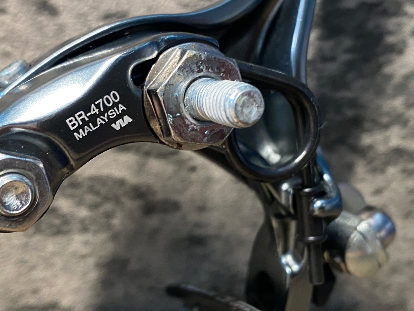 JD606 シマノ SHIMANO ティアグラ Tiagra BR-4700 キャリパーブレーキ セット ※枕頭ナット欠品, シュー非純正